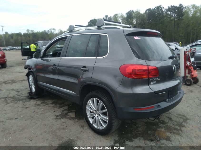 2014 VOLKSWAGEN TIGUAN SE - WVGAV3AX2EW626233