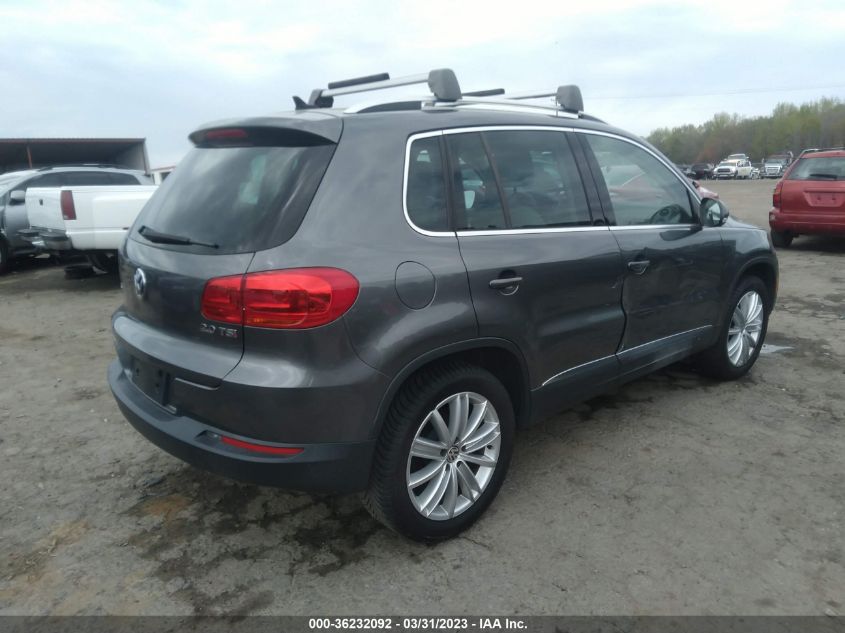 2014 VOLKSWAGEN TIGUAN SE - WVGAV3AX2EW626233