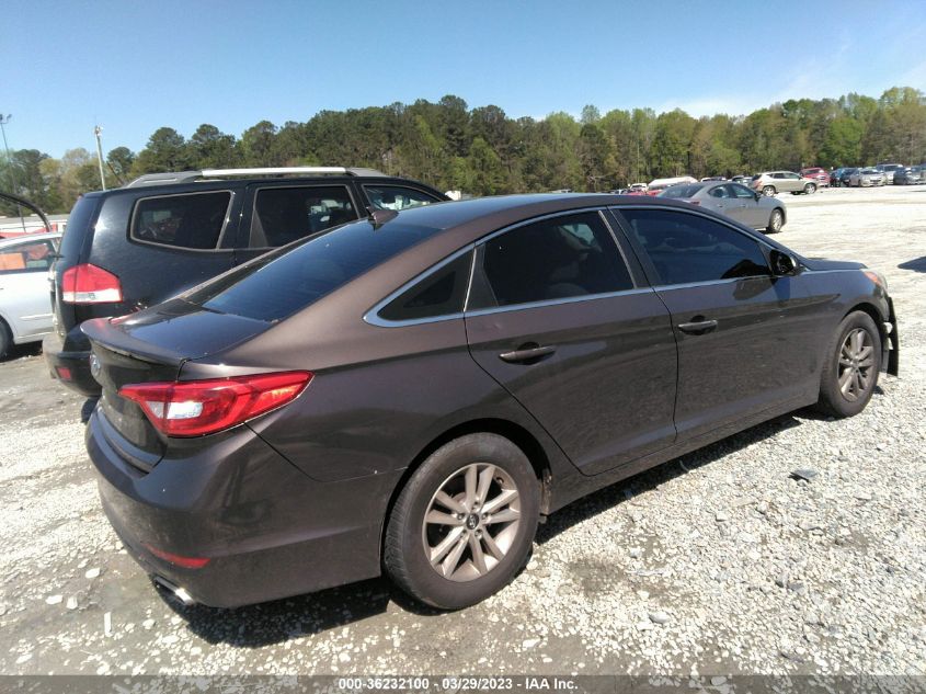 2016 HYUNDAI SONATA 2.4L SE - 5NPE24AF9GH273400