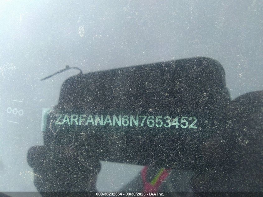 2022 ALFA ROMEO GIULIA - ZARFANAN6N7653452