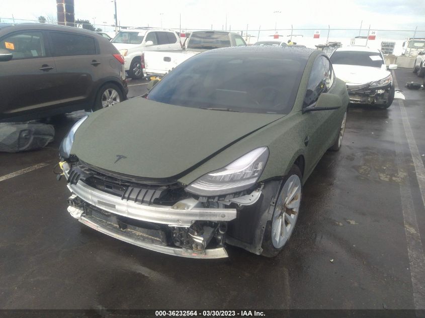 2022 TESLA MODEL 3 LONG RANGE - 5YJ3E1EBXNF299312