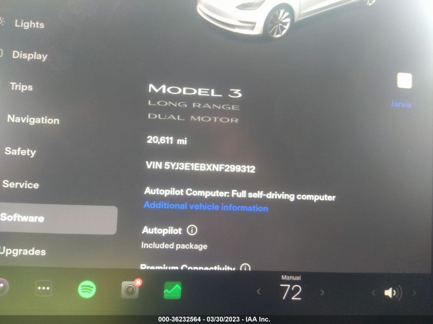 2022 TESLA MODEL 3 LONG RANGE - 5YJ3E1EBXNF299312