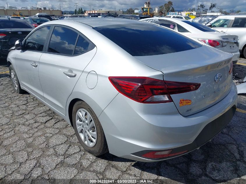 2019 HYUNDAI ELANTRA SE - KMHD74LF0KU757671