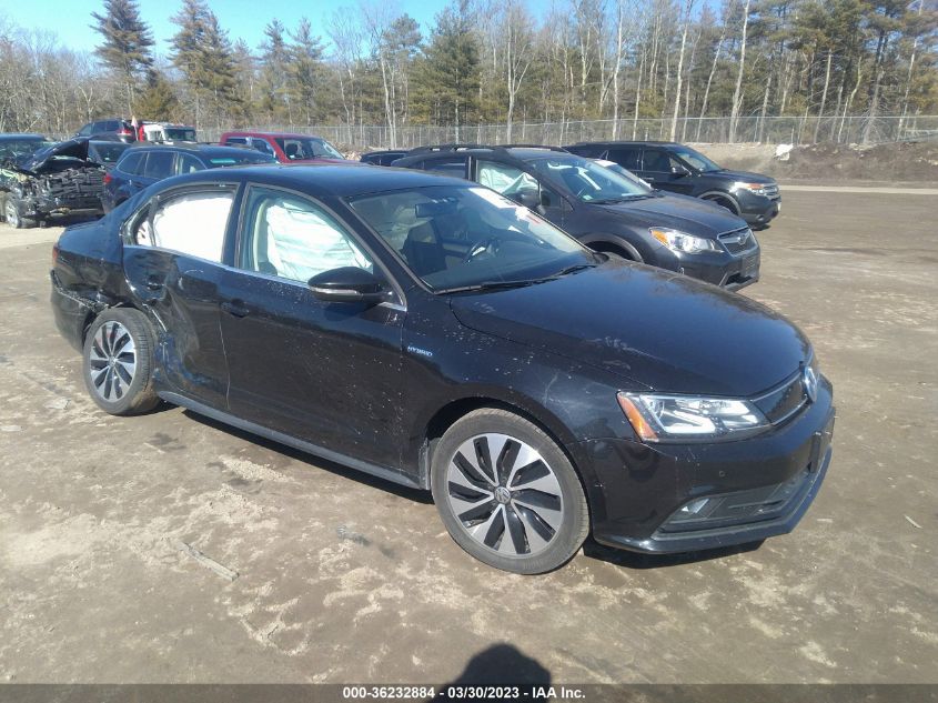 2015 VOLKSWAGEN JETTA SEDAN HYBRID SEL PREMIUM - 3VW637AJ8FM416446