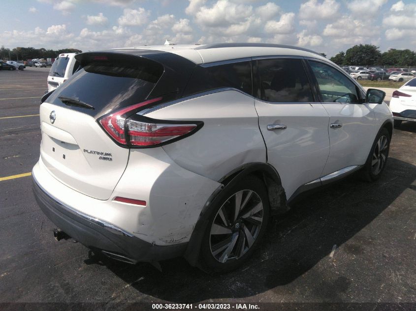 2016 NISSAN MURANO S/SV/SL/PLATINUM - 5N1AZ2MH4GN137151