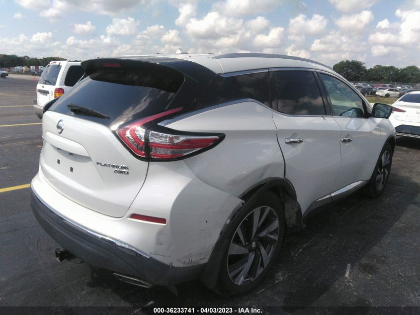 2016 NISSAN MURANO S/SV/SL/PLATINUM - 5N1AZ2MH4GN137151