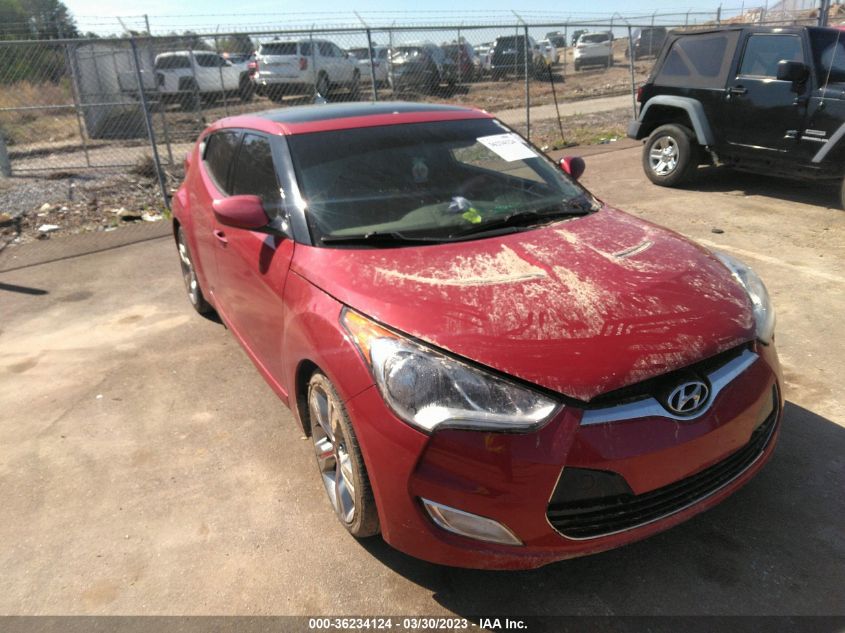 2013 HYUNDAI VELOSTER W/GRAY INT - KMHTC6AD2DU086611