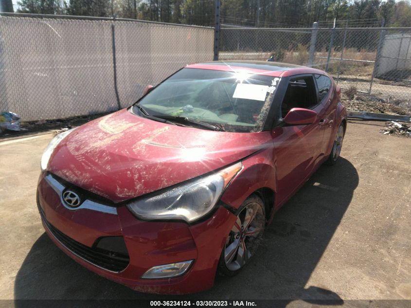 2013 HYUNDAI VELOSTER W/GRAY INT - KMHTC6AD2DU086611