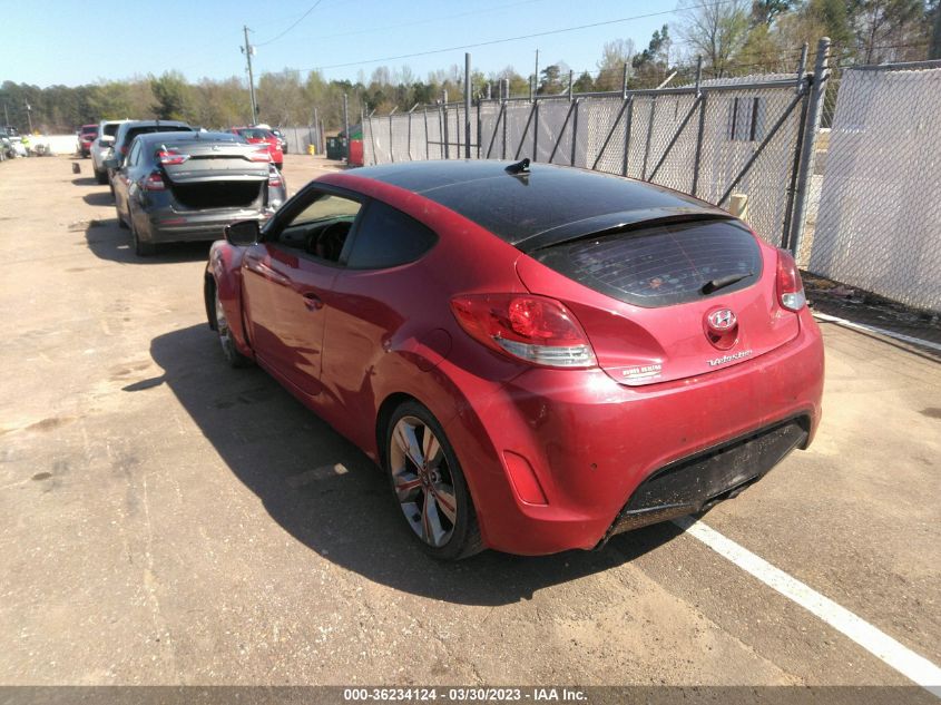2013 HYUNDAI VELOSTER W/GRAY INT - KMHTC6AD2DU086611