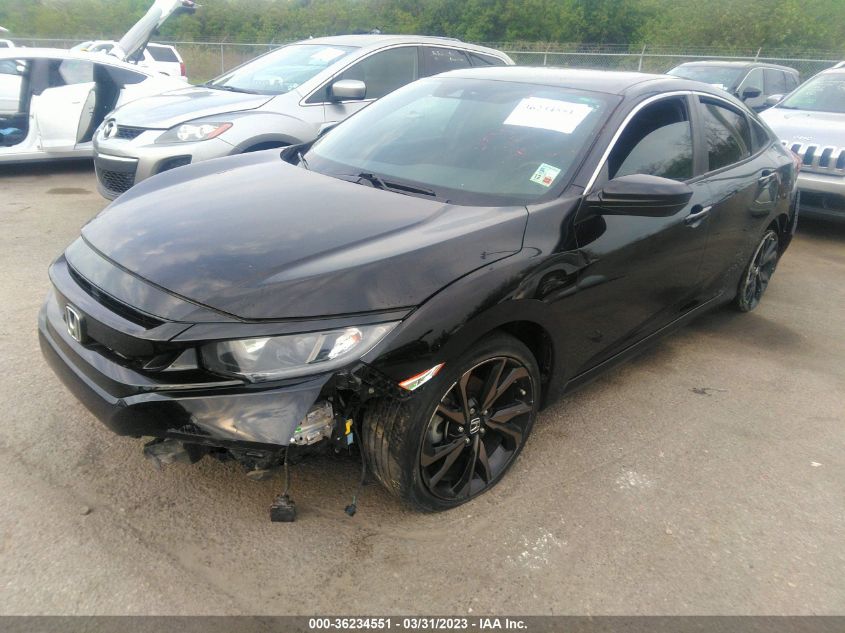 2019 HONDA CIVIC SEDAN SPORT - 19XFC2F86KE040295