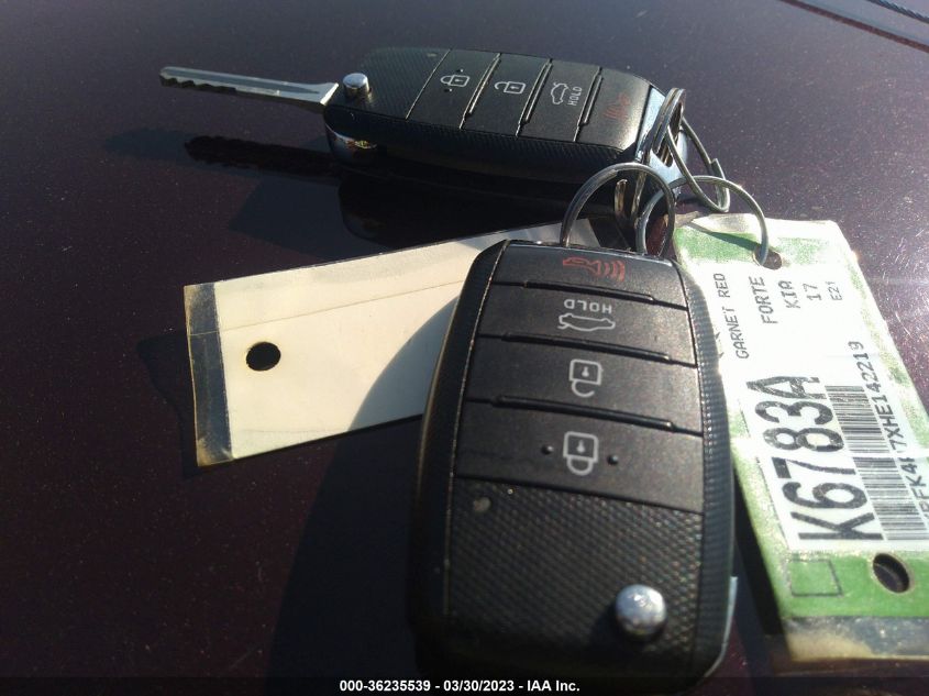 2017 KIA FORTE LX - 3KPFK4A7XHE142219