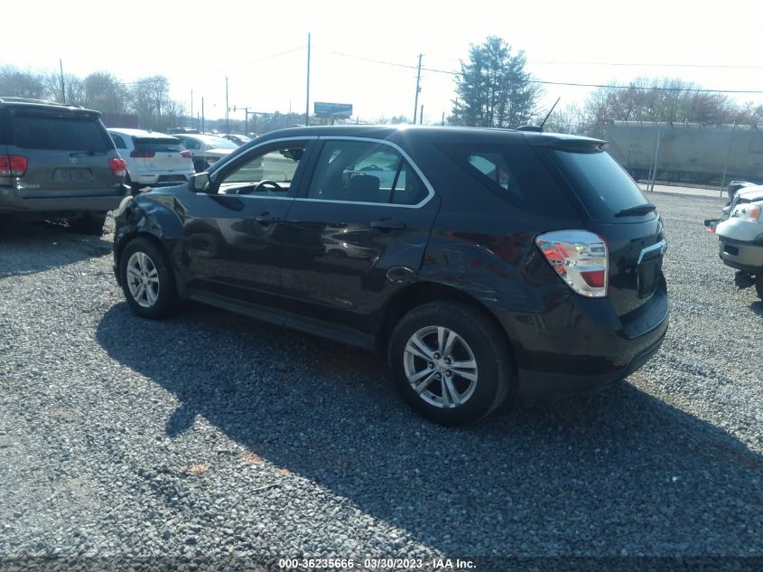 2016 CHEVROLET EQUINOX LS - 2GNALBEK5G6343283