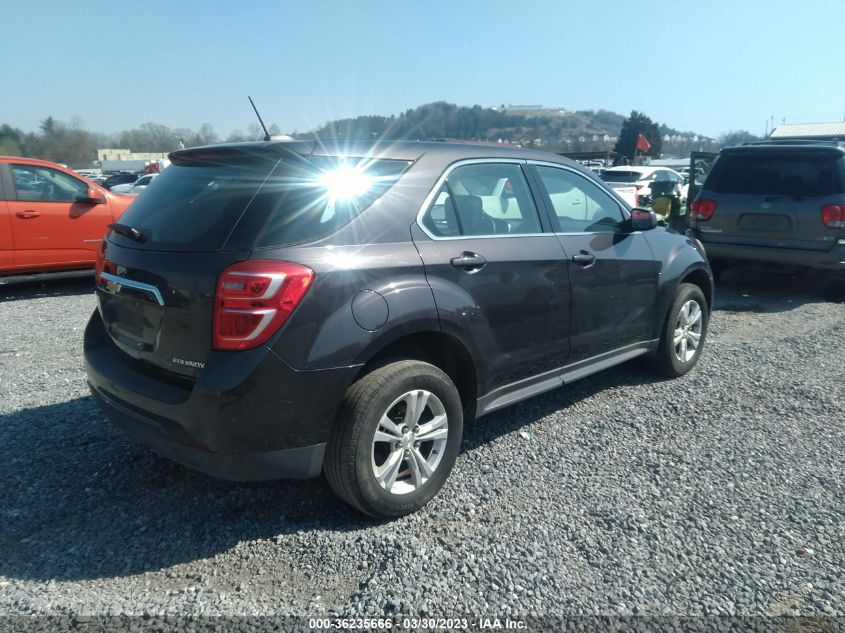 2016 CHEVROLET EQUINOX LS - 2GNALBEK5G6343283