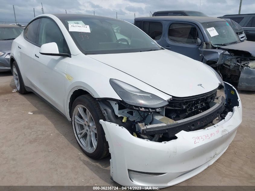 2022 TESLA MODEL Y LONG RANGE - 7SAYGAEE7NF533810