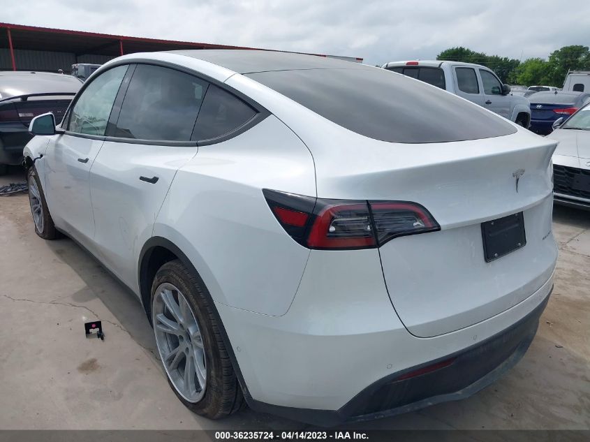 2022 TESLA MODEL Y LONG RANGE - 7SAYGAEE7NF533810