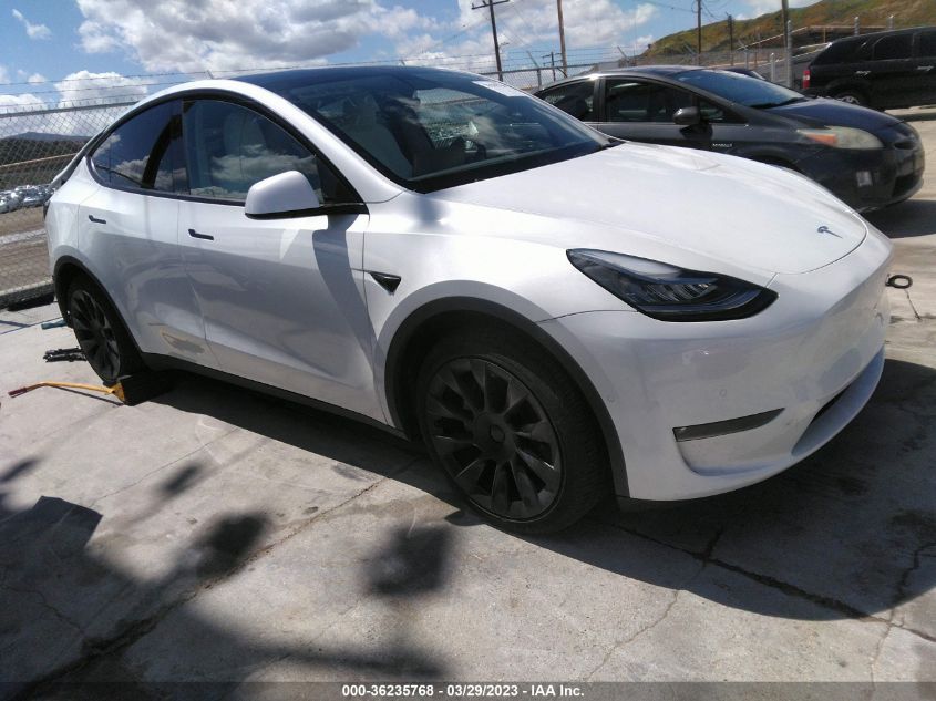 2022 TESLA MODEL Y LONG RANGE - 7SAYGAEE3NF401966