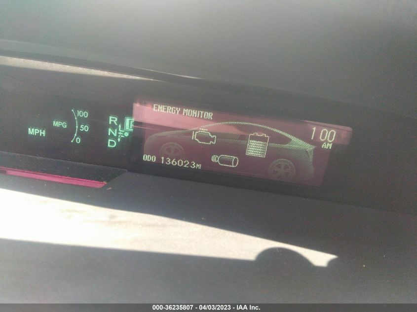 2013 TOYOTA PRIUS ONE/TWO/THREE/FOUR/FIVE - JTDKN3DU9D1684765