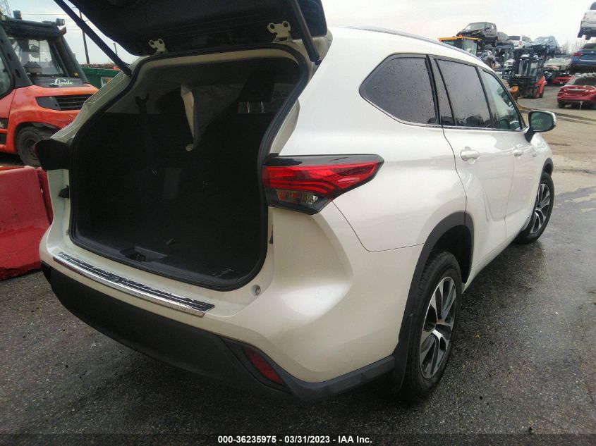 2021 TOYOTA HIGHLANDER HYBRID XLE - 5TDHBRCH6MS049466