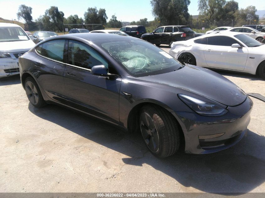 2022 TESLA MODEL 3 - 5YJ3E1EA6NF138348