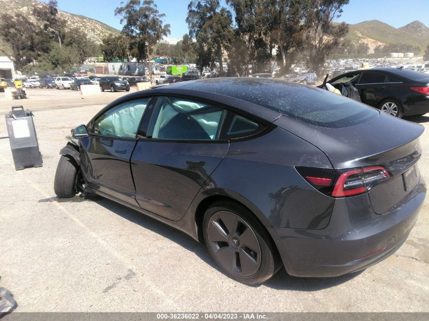 2022 TESLA MODEL 3 - 5YJ3E1EA6NF138348
