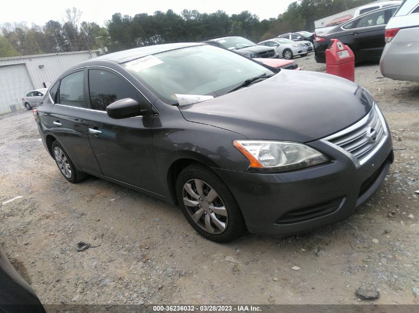 2015 NISSAN SENTRA SR/SL/S/SV/FE+ S - 3N1AB7AP5FL654722