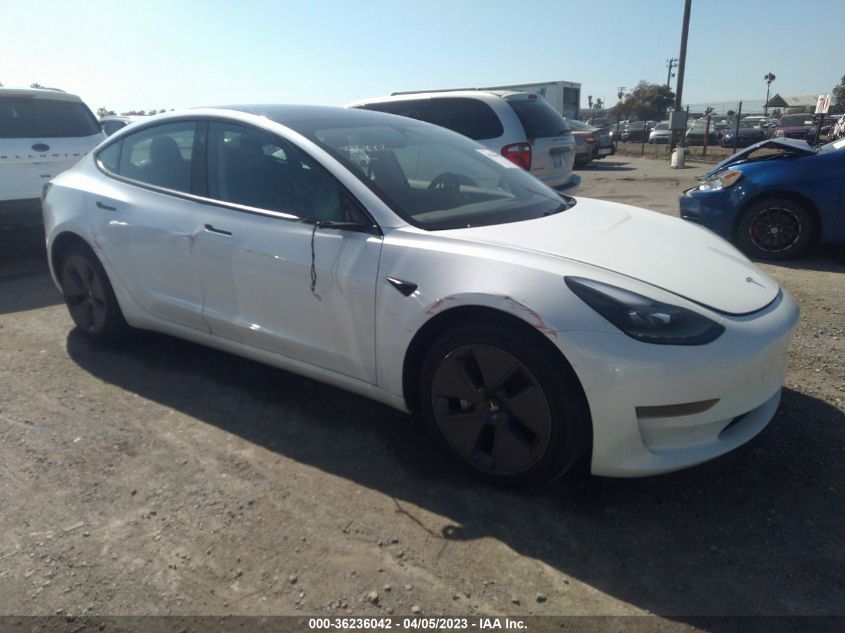 2022 TESLA MODEL 3 - 5YJ3E1EAXNF376607