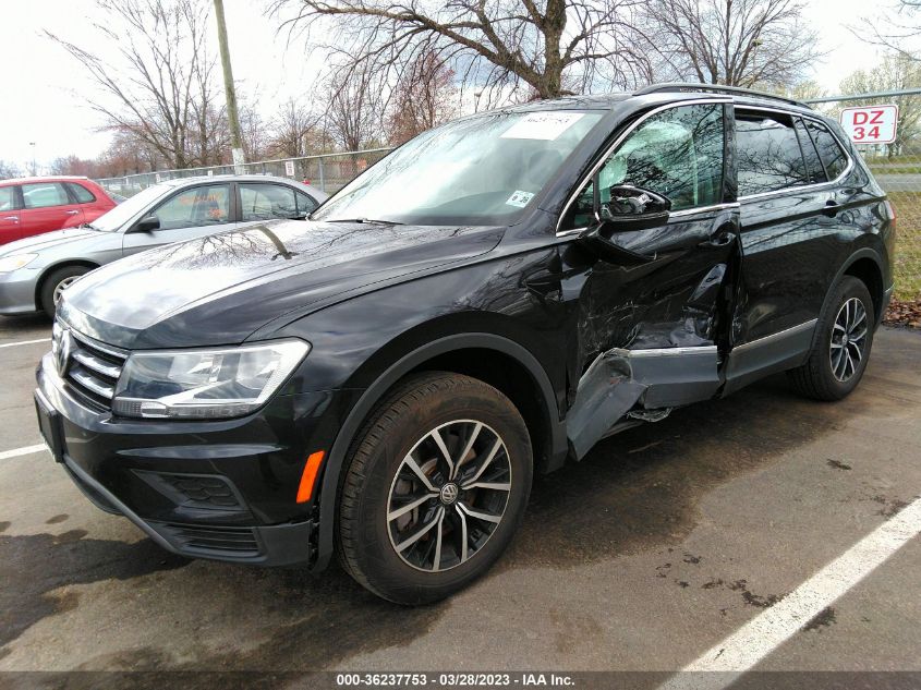 2021 VOLKSWAGEN TIGUAN SE/SE R-LINE BLACK/SEL - 3VV2B7AX9MM124358