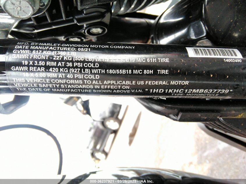 2021 HARLEY-DAVIDSON FLTRX 1HD1KHC12MB637739