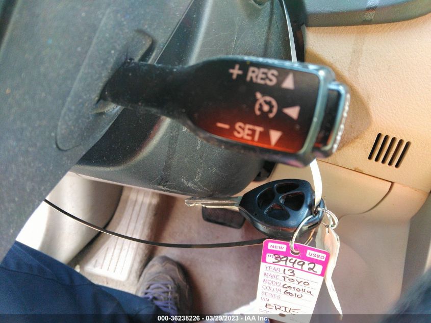 2013 TOYOTA COROLLA L/LE/S - 5YFBU4EE7DP217808