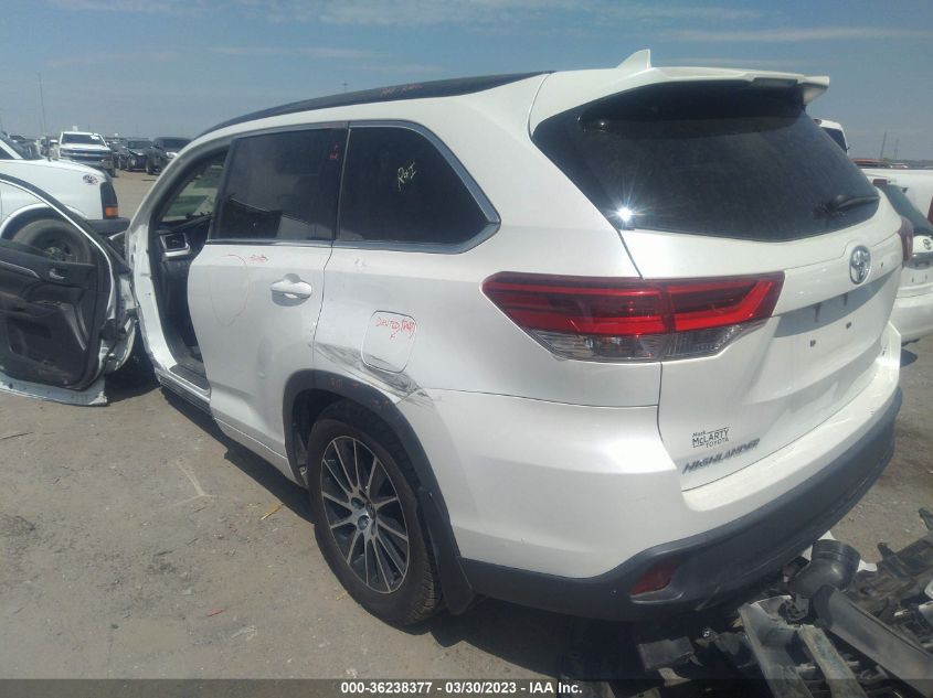 2017 TOYOTA HIGHLANDER XLE/SE - 5TDKZRFH4HS520596