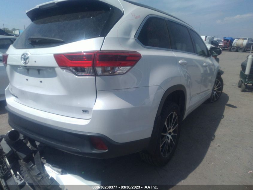 2017 TOYOTA HIGHLANDER XLE/SE - 5TDKZRFH4HS520596