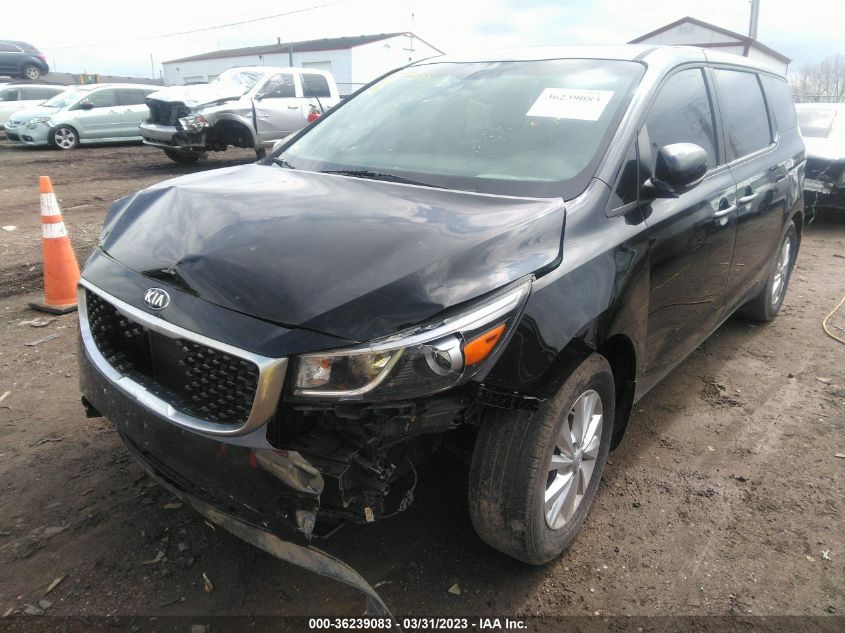 2015 KIA SEDONA L - KNDMA5C11F6050833