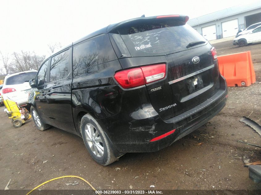 2015 KIA SEDONA L - KNDMA5C11F6050833
