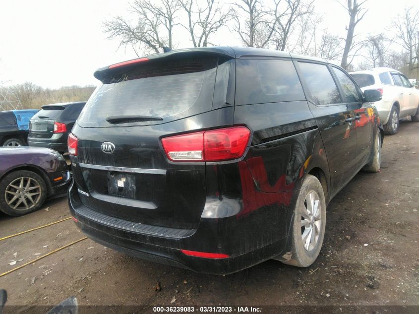 2015 KIA SEDONA L - KNDMA5C11F6050833