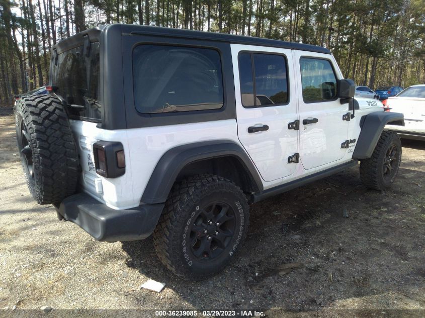 2020 JEEP WRANGLER UNLIMITED WILLYS - 1C4HJXDN2LW237315
