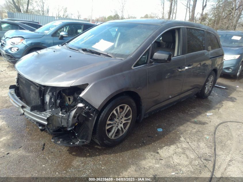 2013 HONDA ODYSSEY EX-L - 5FNRL5H68DB084967