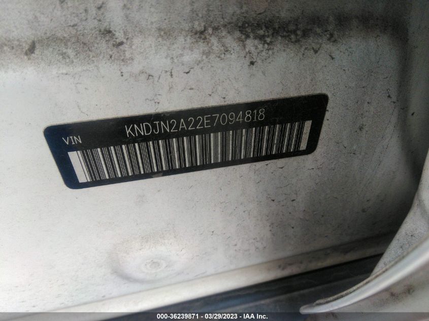 2014 KIA SOUL BASE - KNDJN2A22E7094818