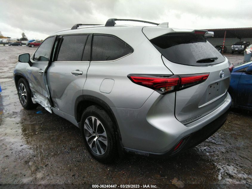 2020 TOYOTA HIGHLANDER HYBRID XLE - 5TDHBRCH3LS507933