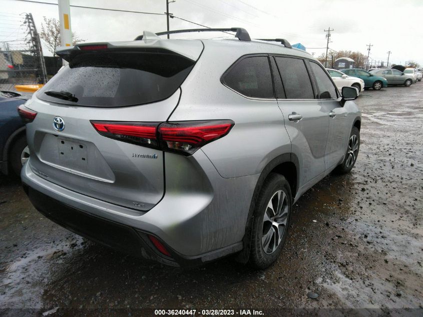 2020 TOYOTA HIGHLANDER HYBRID XLE - 5TDHBRCH3LS507933