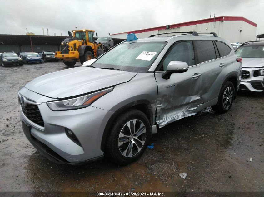 2020 TOYOTA HIGHLANDER HYBRID XLE - 5TDHBRCH3LS507933