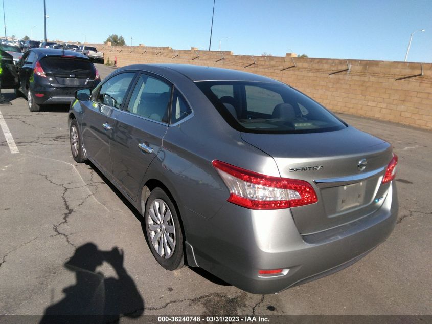 2013 NISSAN SENTRA S - 3N1AB7APXDL722090