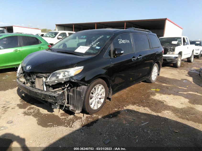 2015 TOYOTA SIENNA XLE/XLE AAS/LTD - 5TDYK3DC3FS674135