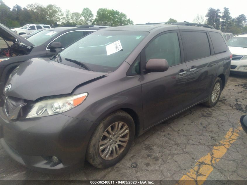 2014 TOYOTA SIENNA XLE/XLE AAS/LTD - 5TDYK3DCXES488896