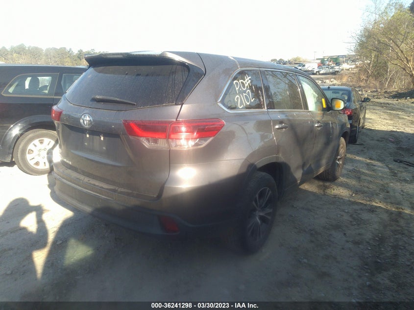 VIN 5TDZARFH2JS040553 2018 TOYOTA HIGHLANDER LE