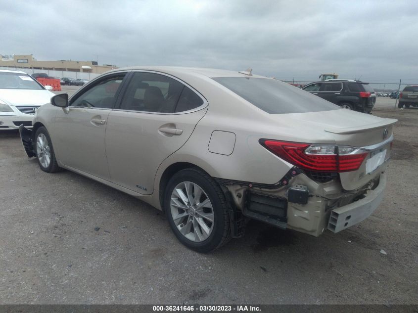 2014 LEXUS ES 300H HYBRID - JTHBW1GG8E2051725