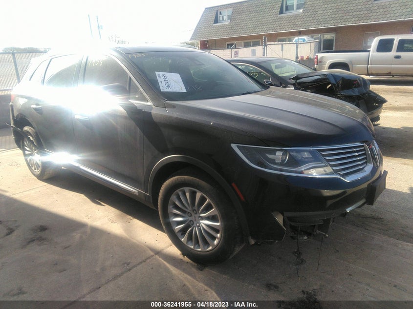 VIN 2LMPJ8KR1JBL22295 2018 LINCOLN MKX SELECT