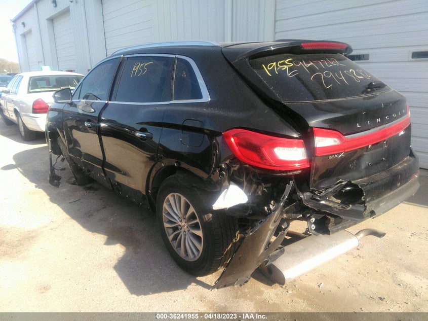 VIN 2LMPJ8KR1JBL22295 2018 LINCOLN MKX SELECT