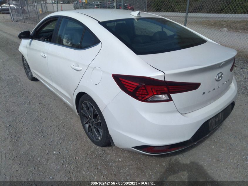 2019 HYUNDAI ELANTRA LIMITED - 5NPD84LF0KH478913