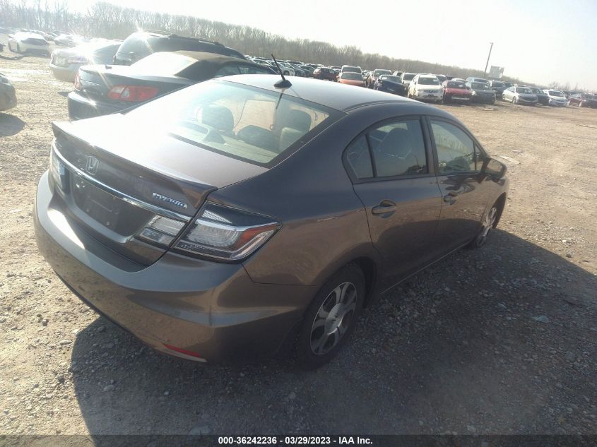 2014 HONDA CIVIC HYBRID - 19XFB4F39EE000462