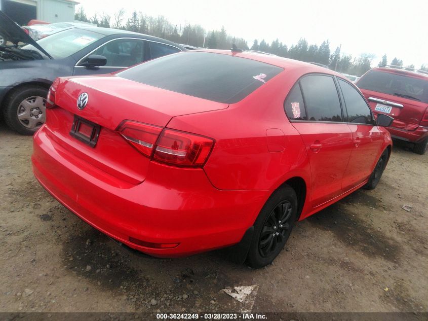 2015 VOLKSWAGEN JETTA SEDAN 2.0L S W/TECHNOLOGY - 3VW2K7AJ6FM258223